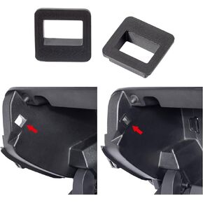JKCOVER Glove Box Gap Fix Inserts Compatible with 2024 2025 Toyota Tacoma (4th Gen Tacoma) Glove Box Compartment Insert Accessories, ABS Black Material（2PCS）