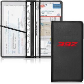 Leather Car Registration and Insurance Cards Holder, Vehicle Glove Box Car Organizer Documents License Compatible with 1 2 3 4 5 6 7 Auto Interior Accessories