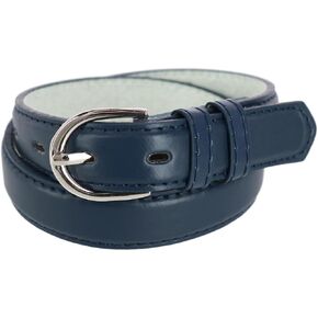 CTM® Kid's Leather 1 بوصة حزام اللباس الأساسي ، المتوسط ​​، البحرية