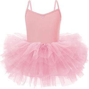 iMucci Toddler Girls Sequin Tutu Dress, Dance Ballet Leotards for Girls(12 Months-8 Years)