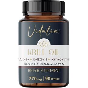 Vidalia Provides a Potent Source of Omega-3 derived from Antarctic Krill Oil, high Content of PHOSPHOLIPIDS, Choline and ASTAXANTHIN, offering Superior bioavailability. Free Heavy Metals.