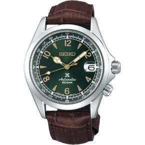 Seiko Prospex"Alpinist" Compass Green Dial Sapphire Glass Leather Watch SPB121J1