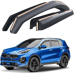Goodyear Shatterproof in-Channel Window Deflectors for Chevy Silverado/Sierra 2500HD/3500HD 2020-2025 Crew Cab, Rain Guards, Window Visors for Cars, Vent Deflector, Car Accessories, 4 pcs - GY007746