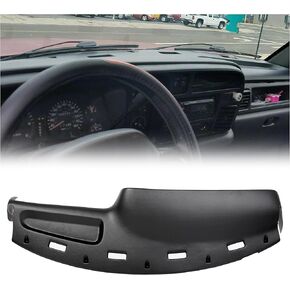 HECASA Dash Cover Compatible with 1994-1997 Dodge Ram 1500 2500 3500 Molded Black Dashboard Cap Overlay (Cover ONLY NOT A Replacement)