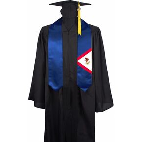 American Samoa Flag Graduation Stole Sash, American Samoa Flag Graduation Shawl Sash Stole Wraps Scarf For International Study Pride Women Men