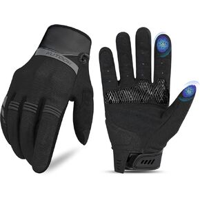 KUTOOK Motorcycle Gloves for Men/Women Breathable Slip Resistant Cycling Hiking Camping Climbing Glove with Touchscreen Fingers