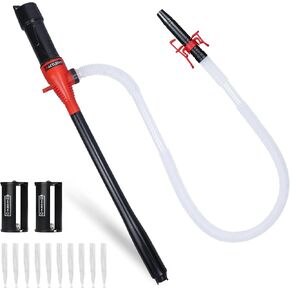 Portable Power Battery Pump, Battery Powered Electric Siphon Pump for Gasoline, Fuel Oil and Diesel, Siphon Liquid Extractor, 2.2 GPM, Hand Fuel Pumps