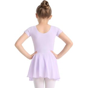 Ballet Leotards for Girls Ballet Dress for Toddler Dance Leotard Outfit with Short Sleeve, 2T-11Y