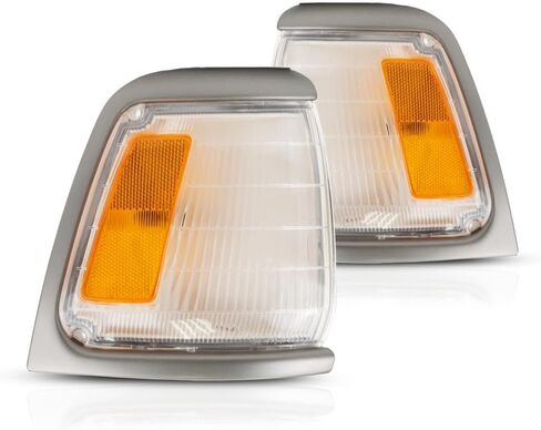 For 1989-1991 Toyota Pickup DLX/SR5 Parking/Cornering Lights Driver and Passenger Side Pair 2WD w/Painted For TO2520121 in Saudi Arabia