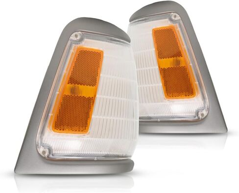 For 1989-1991 Toyota Pickup DLX/SR5 Parking/Cornering Lights Driver and Passenger Side Pair 2WD w/Painted For TO2520121 in Saudi Arabia