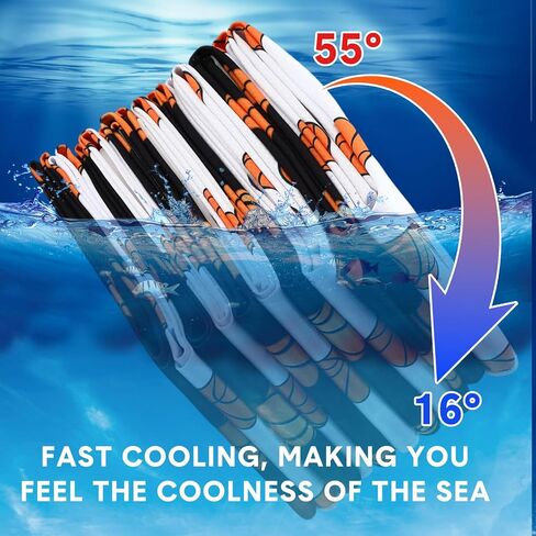 12 Pcs Cooling Towel 40 x 12 Inch Baseball Ice Towel Microfiber Football Towel Volleyball Towel Soccer Towel Softball Towel Fast Drying Towel for Gift Women Men in Kuwait