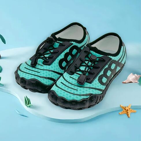Kids Water Shoes Boys Girls Quick Dry Wide Barefoot Aqua Sneakers Breathable Beach Swim Shoes for Hiking Diving Boating Outdoor Water Sports in Saudi Arabia