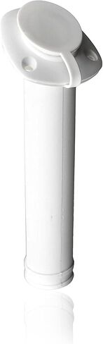 MARINE CITY White Nylon Flush Mount Rod Holder UV Stabilized 30 Degree with Cap Cover and 316 Stainless Steel Gasket for Boats – Marines – Ships – Yachts (Pack of 2) in Saudi Arabia