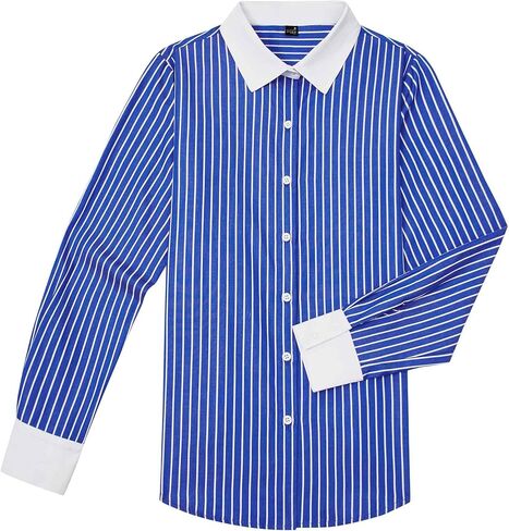 سيليتيلون ووتن كوتون زر أسفل قمصان فستان مخطط قمصان الفستان in Kuwait