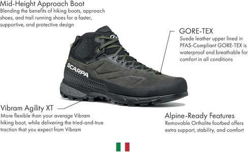 Scarpa Men's Rapid XT Mid GTX Gore-Tex Leather Heaking & Adeft Boots in Kuwait