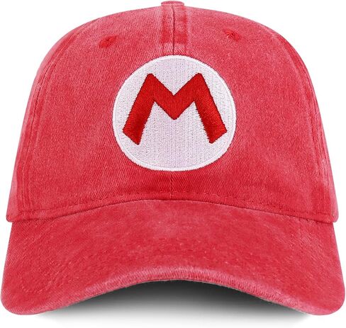 Mario Luigi Embroidered Pigment Dyed Cosplay Costume Ball Cap in Kuwait