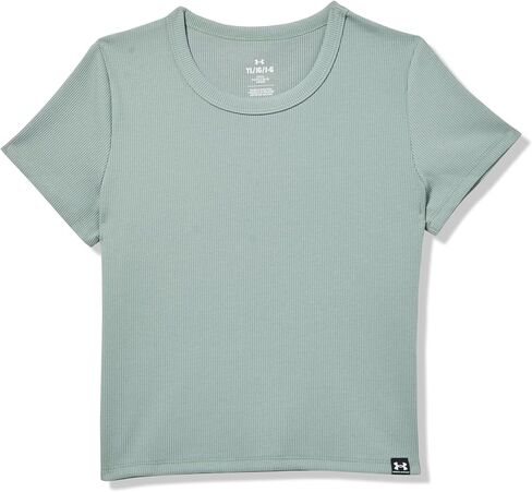 Under Armour Girls' Rival Ribbed Sleeve T-Shirt (Big Kid) in Kuwait