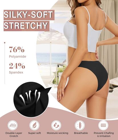 Women Bikini Panties No Show Seamless Underwear Comfortable Briefs Undies for Women Breathable Ladies Hipster Panties in Saudi Arabia