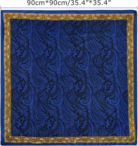 GERINLY Mens Wild Rag Polyester, Large Western Bandana 35 Inch, Fashion Cowboy Scarfs in Saudi Arabia