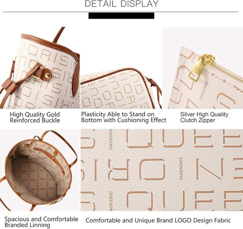 Queenoris Tote Bag for Women, Designer Fashion Purses Top Handle Satchel Large Capacity Classic Shoulder Bags in Kuwait