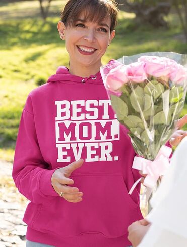 Tstars Best Mom Ever Hoodie Gifts for Wife New Mothers Moms Gift from Daughter Son Mother's Day Hoodies for Women in Saudi Arabia
