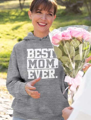 Tstars Best Mom Ever Hoodie Gifts for Wife New Mothers Moms Gift from Daughter Son Mother's Day Hoodies for Women in Saudi Arabia