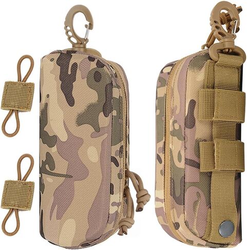 MUCHER 2 Pack Tactical MOLLE Glasses Case Shockproof Tactical Eyeglasses Case Portable Sunglasses Carrying Case with Clip in Saudi Arabia