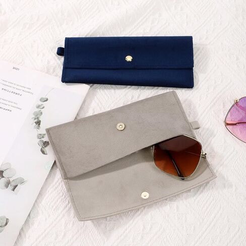 Soft Eyeglass Bag for Men Women Sunglasses Pouch Portable Dutch Velvet Cloth Eyewear Case in Kuwait