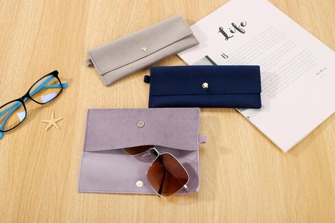Soft Eyeglass Bag for Men Women Sunglasses Pouch Portable Dutch Velvet Cloth Eyewear Case in Kuwait