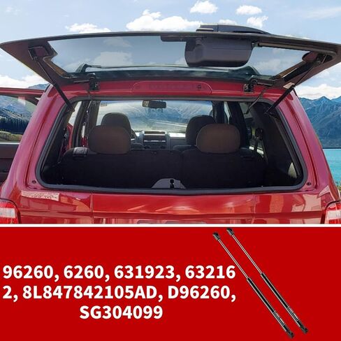 64212 Rear Window Glass Gas Lift Supports Springs Struts arm Shocks for Ford-Excursion 2000-2005 1.5" Higher Than OEM, 013960, Set of 2 Vepagoo in Kuwait