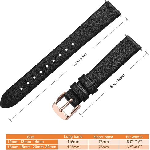 ANNEFIT Watch Bands for Men Women, Top Grain Leather Watch Strap with Quick Release, Band Width 12mm 13mm 14mm 16mm 18mm 20mm 22mm in Saudi Arabia