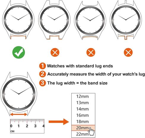 ANNEFIT Watch Bands for Men Women, Top Grain Leather Watch Strap with Quick Release, Band Width 12mm 13mm 14mm 16mm 18mm 20mm 22mm in Saudi Arabia