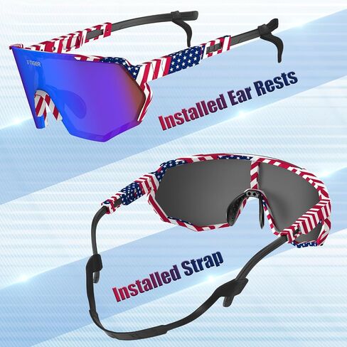 X-TIGER Polarized Sports Sunglasses for Men Women Baseball Driving Fishing Sunglasses Cycling MTB Bike Glasses UV400 in Saudi Arabia