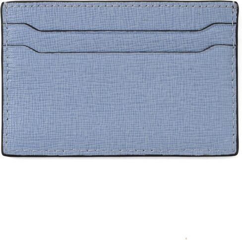 Cockatoo Saffiano Leather Card Holder - Minimalist Credit Card Wallet - Slim Front Pocket Wallet Card Case for Mens and Womens (Green bee) in Kuwait