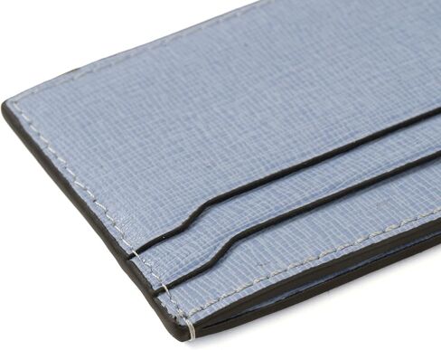 Cockatoo Saffiano Leather Card Holder - Minimalist Credit Card Wallet - Slim Front Pocket Wallet Card Case for Mens and Womens (Green bee) in Kuwait