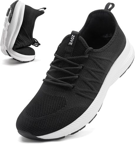 ZOVE Wide Toe Box Shoes for Men Extra Wide Width Sneakers Non-Slip Ultra Light Wide Tennis Running Shoes Breathable Casual Walking Sneakers Diabetes Workout Gym Jogging Sports in Kuwait