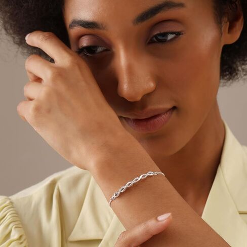 Charmsy 925 Sterling Silver Sliding Bolo Bracelet for Women | Women's Italian Handmade Adjustable Bolo Bead Ball Slider Bracelet in Kuwait