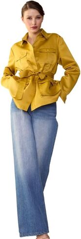 Cynthia Rowley Satin Safari Jacket in Saudi Arabia