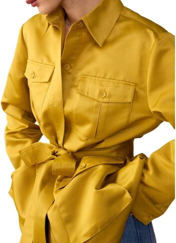 Cynthia Rowley Satin Safari Jacket in Saudi Arabia
