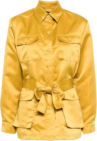 Cynthia Rowley Satin Safari Jacket in Saudi Arabia