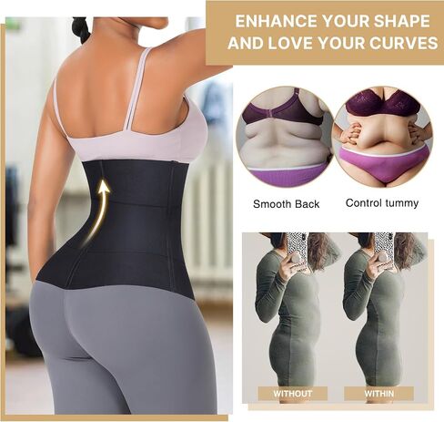 FeelinGirl Waist Trainer for Women Fajas Corset Underbust Waist Cincher Sport Girdle Hourglass Body Shaper in Saudi Arabia