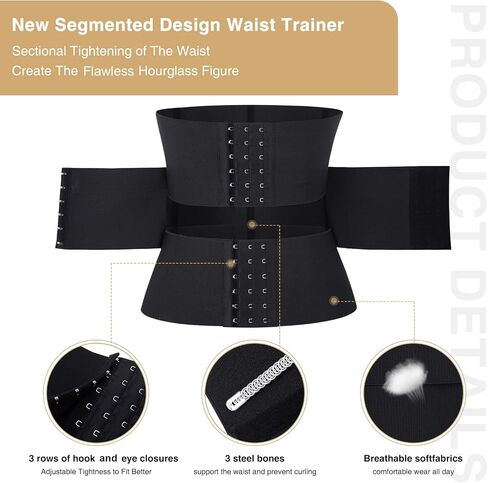 FeelinGirl Waist Trainer for Women Fajas Corset Underbust Waist Cincher Sport Girdle Hourglass Body Shaper in Saudi Arabia