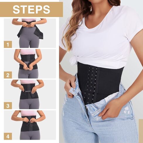 FeelinGirl Waist Trainer for Women Fajas Corset Underbust Waist Cincher Sport Girdle Hourglass Body Shaper in Saudi Arabia
