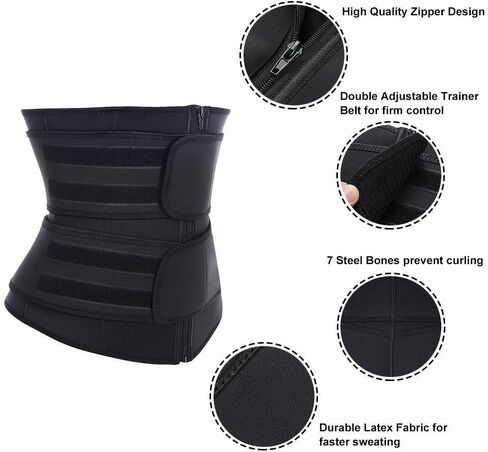 Waist Trainer Wrap Plus Size Seamless Sports Workout Corset Tops For Women Fashion in Saudi Arabia