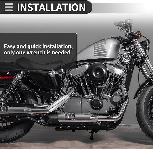 Motoforti Universal Motorcycle Homecle Mipe Heat Shield Curced Curved Morevike Cover ، 225 × 60 مم ، متين ، من الفولاذ المقاوم للصدأ ، نغمة فضية ، مجموعة واحدة in Kuwait