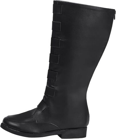 Adult Men Qui Gon Jinn Cosplay Leather Shoes Count Dooku Mace Boots Mace Windu Cosplay Halloween Accessories in Saudi Arabia