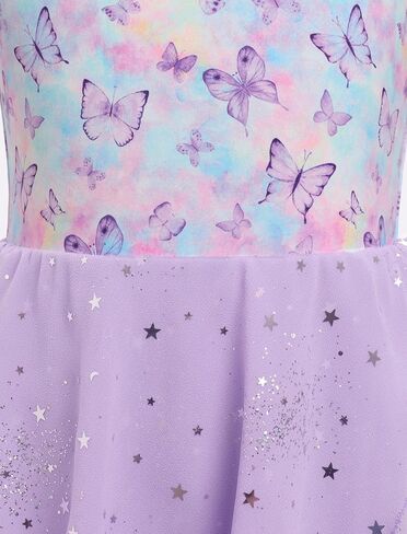 Ballet Leotards for Girl with Shiny Sequins Tulle Skirt Ballerina Dance Outfits Toddler Cross Back Ballet Dress in Kuwait