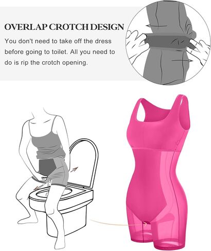 Popilush Shapewear Dress Built in Shapewear Bra 8 in 1 Square Neck Mini Slit Bodycon Summer Dress for Women in Saudi Arabia