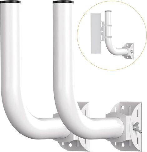 Universal Point to Point Wireless Bridge Pole Mount Bracket,J Pole Mount for Antenna and Outdoor Access Point,Pole and Wall-Mounted Mount for Outdoor Access Antenna Tp-Link and starlink 4-Pack in Saudi Arabia