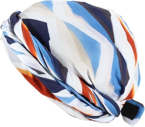 DouuYuhet Men's Halo Turban, Satin Lined Turban Head Scarf with Long Twist Straps in Saudi Arabia